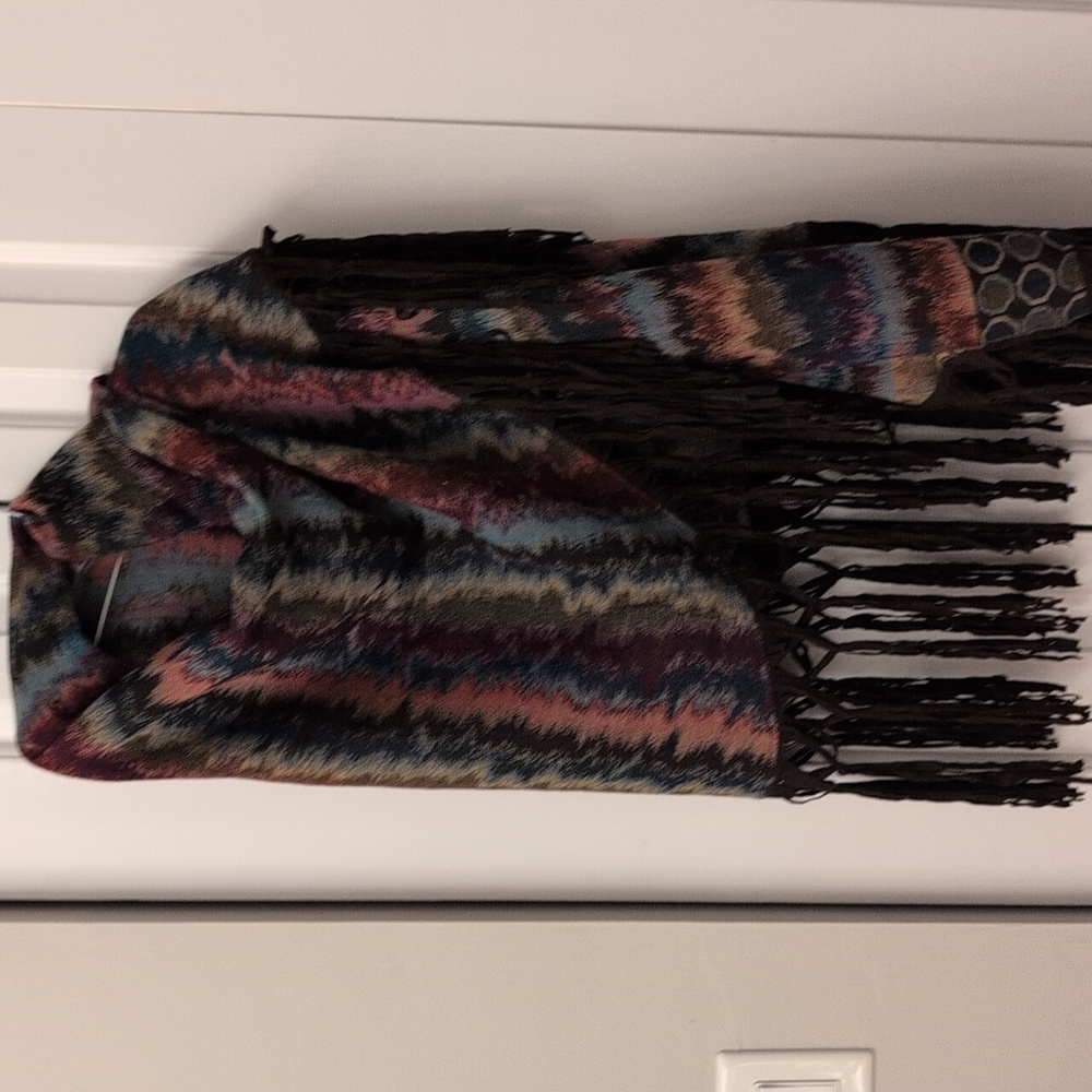 Multicolor Fringe Women's Cape